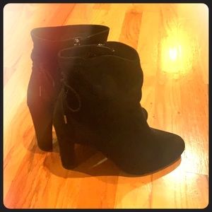 High heel booties